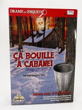 Drame et enquête – Ça bouille à cabane! – Jeu d’enquête 6 à 8 joueurs – Neuf